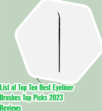 Bent eyeliner brush