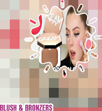 Cream blush and bronzer