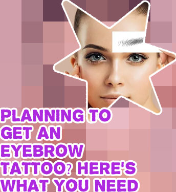 Eyebrow tattoo men