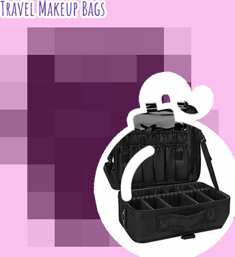 Large travel makeup bag