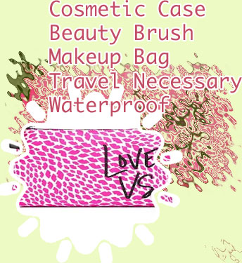 Pink cosmetic bag