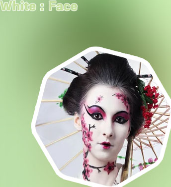 White face makeup